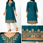 Elegance with the Blush Grace Embroidered Kurti